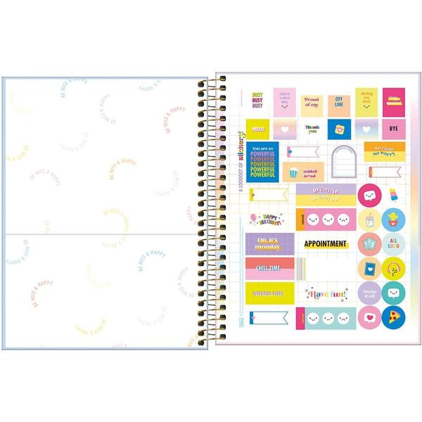 Imagem de Caderno Colegial Happy Just Relax - 80 Folhas - Tilibra