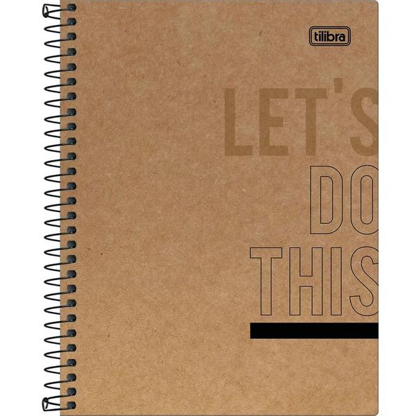 Imagem de Caderno Colegial Kraft Work - Let's Do This - 80 Folhas - Tilibra