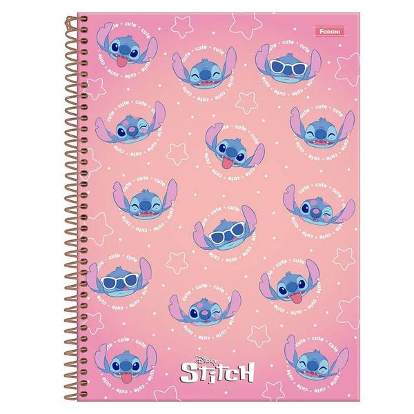 Imagem de Caderno Colegial Stitch 1 Materia 80 folhas - Foroni