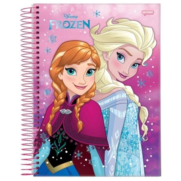 Imagem de Caderno college espiral 96f 1x1 cd frozen magic - jandaia