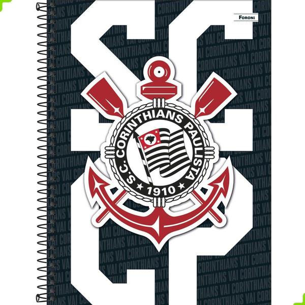 Imagem de Caderno Corinthians 10 Matérias 160 Folhas Universitário - Foroni