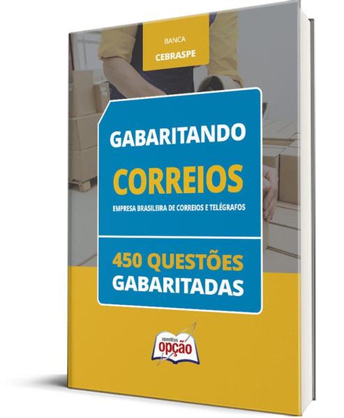 Imagem de Caderno Correios - 450 Questões Gabaritadas Atualizadas