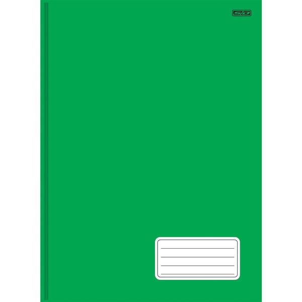 Imagem de Caderno Costurado Capa Dura 1/4 Verde 96 Folhas - São Domingos