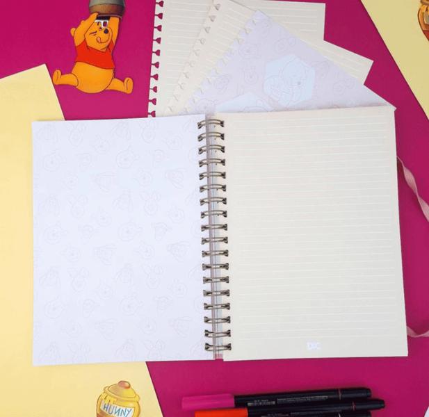 Imagem de Caderno DAC Smart colegial  Disney Ursinho Pooh  com folhas reposcionáveis