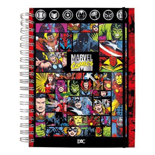 Imagem de Caderno DAC Smart Universitário Marvel 10 Matérias e Folhas Reposicionáveis