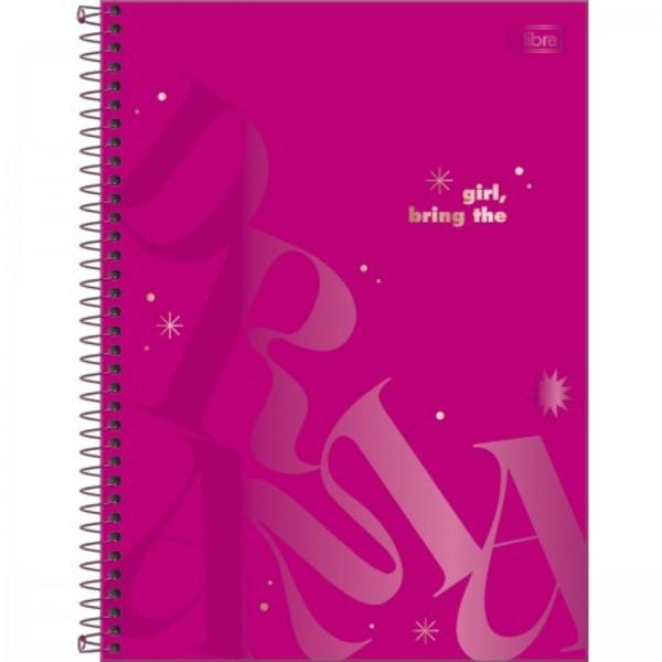 Imagem de Caderno de 01 materia 80f love pink cd capa sortidas