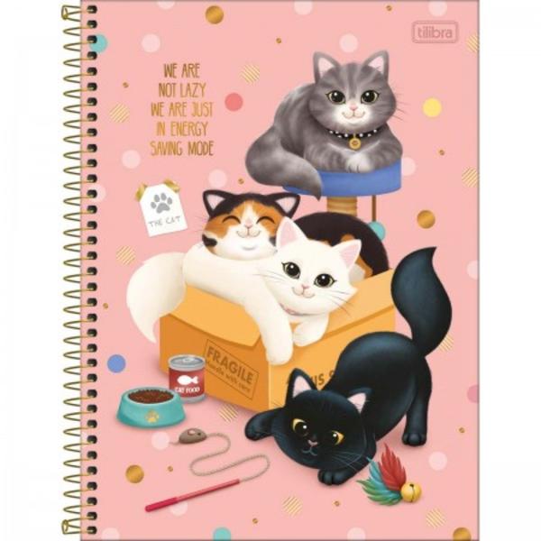 Imagem de Caderno De 10 Materias Feminina Purrfec Cat 160fls C Sortidas