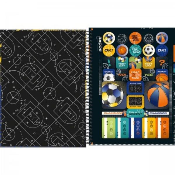 Imagem de Caderno De 20 Materias Masculino Conn Score 320fls Sortidos