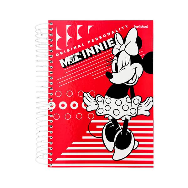 Imagem de caderno de 20 materias minnie capa dura 320 folhas universitario