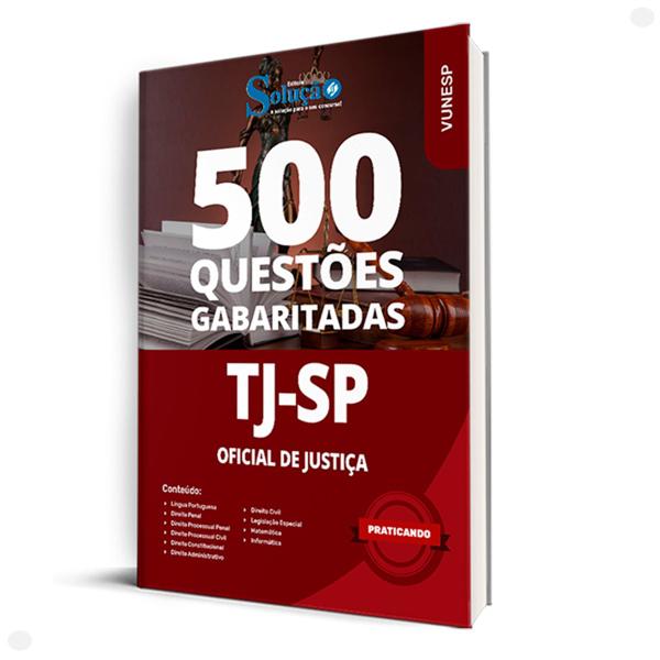 Imagem de Caderno de 500 Questões TJ SP Oficial de Justiça