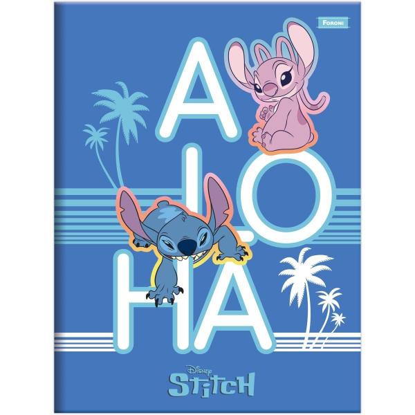 Imagem de Caderno de Brochura Pequeno 1/4 Disney Stitch C/80fls Foroni