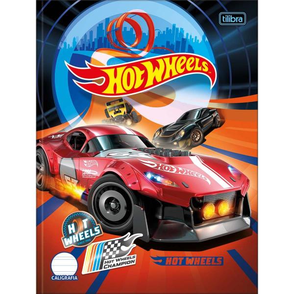 Imagem de Caderno De CALIGRAFIA Brochura Capa Dura Hot Wheels 40 Folhas Tilibra