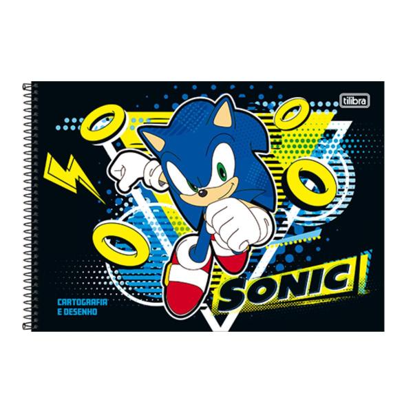 Imagem de Caderno de Cartografia e Desenho Capa Dura Sonic 80 Fls Tilibra