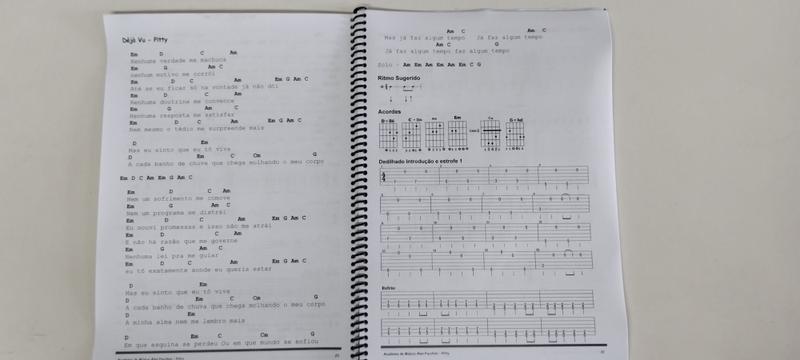 Imagem de Caderno de Cifras e Tablaturas Violão e Guitarra Pitty