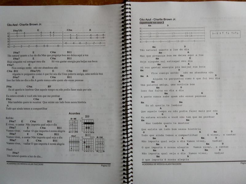 Imagem de Caderno de Cifras para Violão 53 Músicas Pop/Rock Vol 1