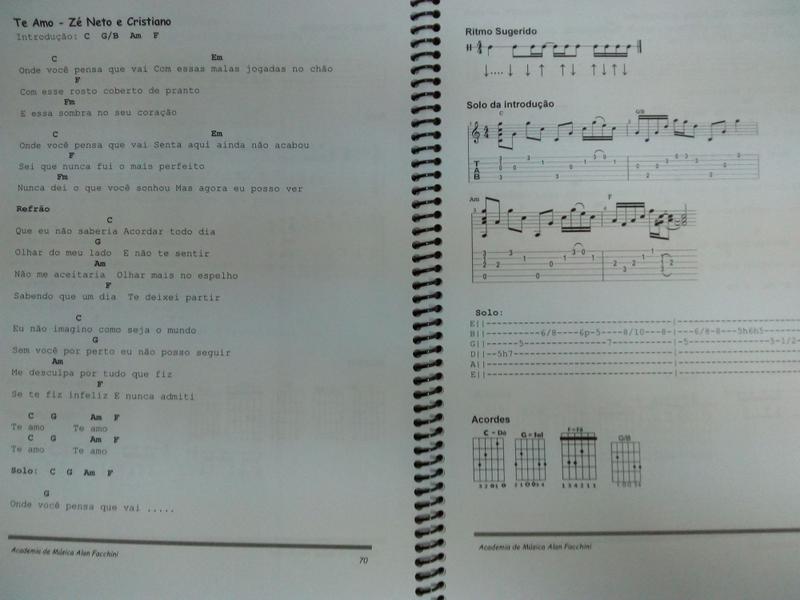 Imagem de Caderno de Cifras Violão Sertanejo Universitário Vol.3