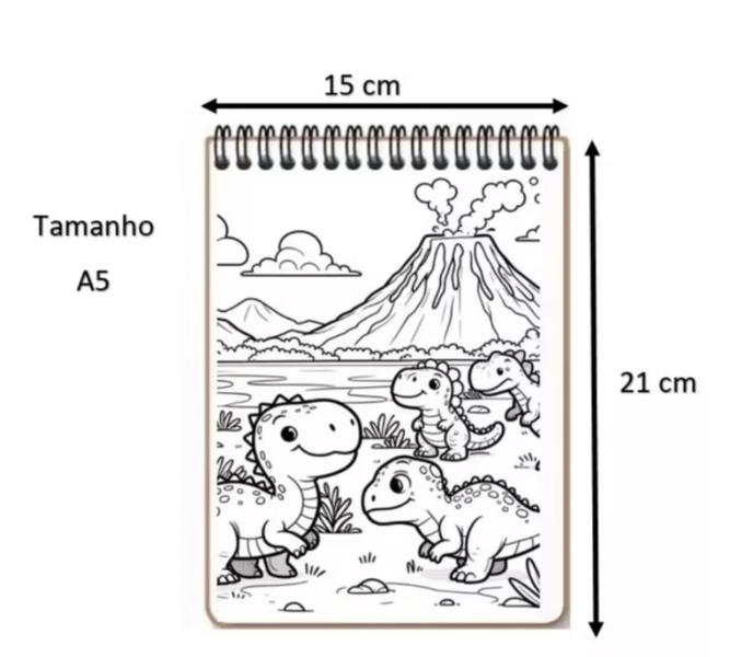 Imagem de Caderno de colorir e pintar - 100 Desenhos