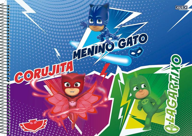 Imagem de Caderno De Desenho Capa Dura 60 Folhas Pj Masks SD