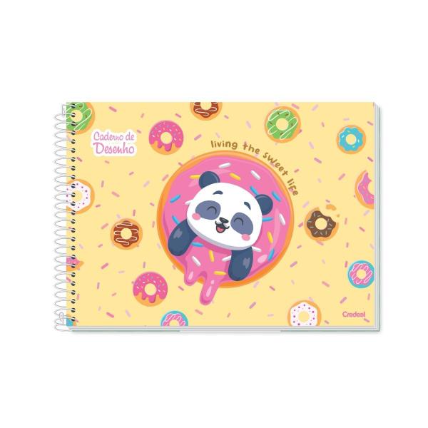 Imagem de Caderno de Desenho Credeal Lala Pets 80Fls 275x200mm Capa Dura