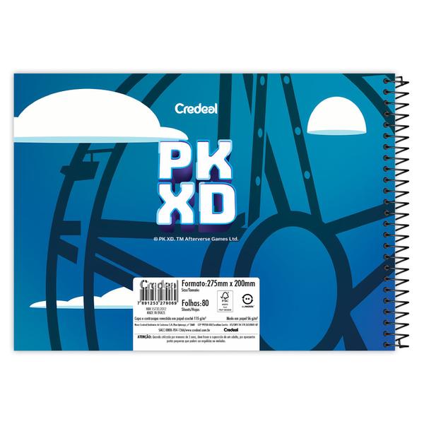 Imagem de Caderno De Desenho Credeal - Pk Xd Azul 80 Folhas