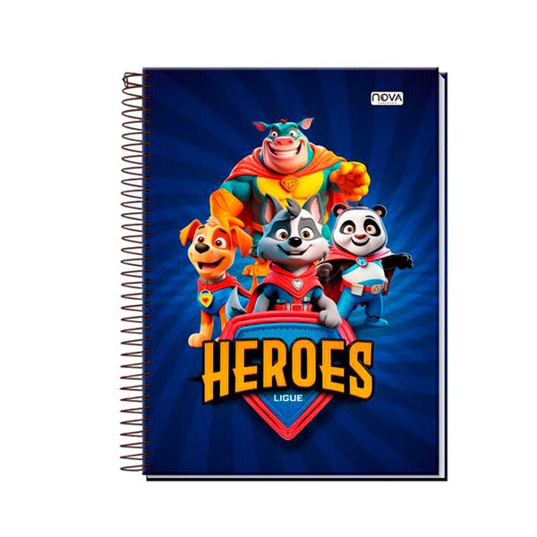 Imagem de Caderno De Desenho Espiral Heroes 1/4 Infantil Escolar