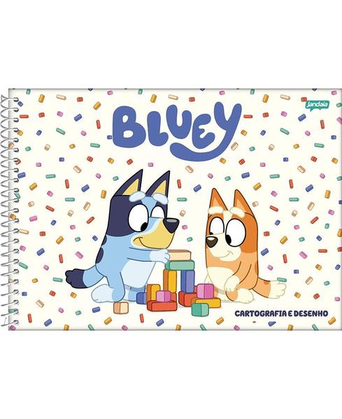 Imagem de Caderno de desenho Jandaia bluey 275x200mm 80 folhas