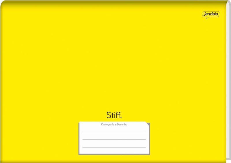 Imagem de Caderno de desenho Jandaia stiff brochura vertical amarelo