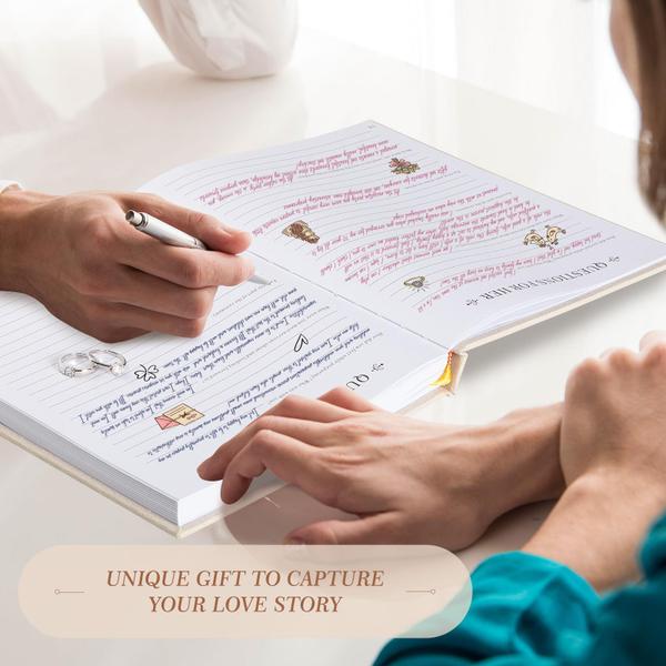 Imagem de Caderno de diário Lanpn Wedding Anniversary Linen 190 páginas