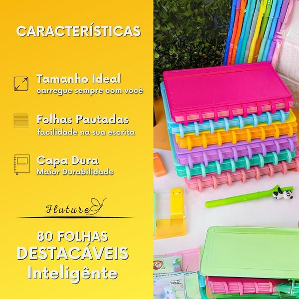 Imagem de Caderno De Discos Inteligente Folhas Pautadas Médio Diário