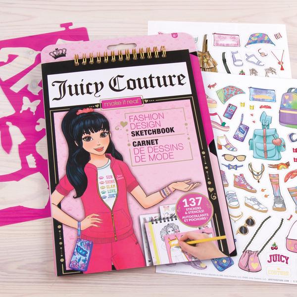 Imagem de Caderno de esboços de design de moda Make It Real Juicy Couture 6+