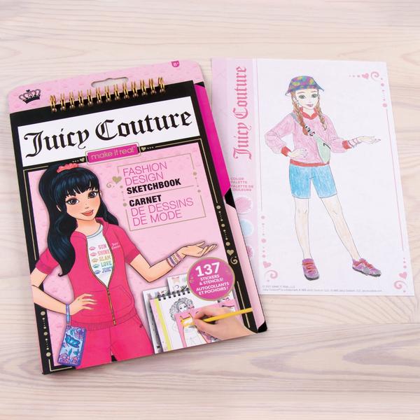 Imagem de Caderno de esboços de design de moda Make It Real Juicy Couture 6+