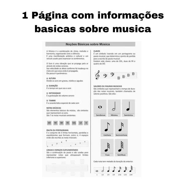 Caderno de musica univ 40 folhas capa flex c/02un - jandaia Imagem de Caderno de musica univ 40 folhas capa flex c/02un - jandaia