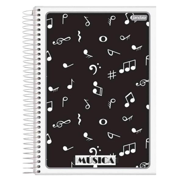 Caderno de musica univ 40 folhas capa flex c/02un - jandaia Imagem de Caderno de musica univ 40 folhas capa flex c/02un - jandaia