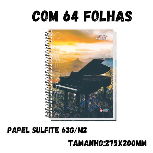 Imagem de Caderno de musica universitario 64folhas cd tamoio