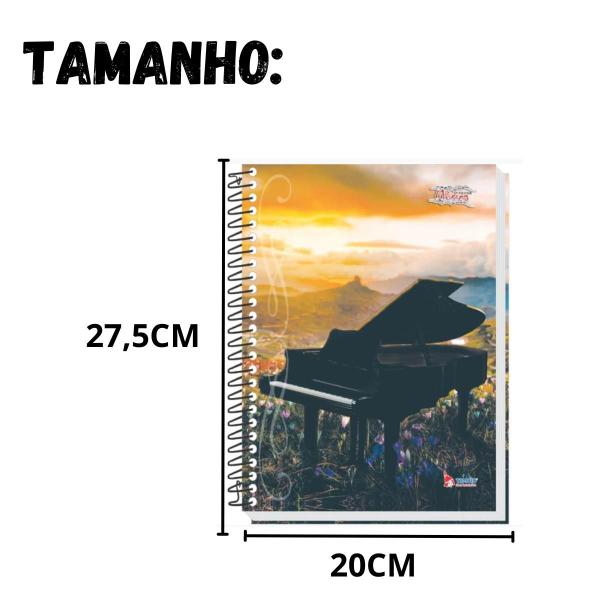 Caderno de musica universitario 64folhas cd tamoio Imagem de Caderno de musica universitario 64folhas cd tamoio