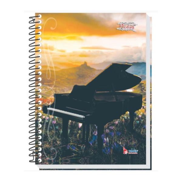 Caderno de musica universitario 64folhas cd tamoio Imagem de Caderno de musica universitario 64folhas cd tamoio