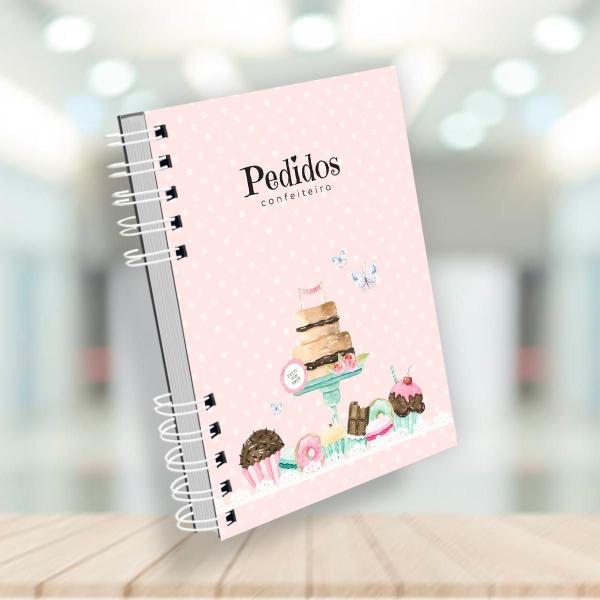 Imagem de Caderno De Pedidos Confeiteira - 200 Páginas Coloridas