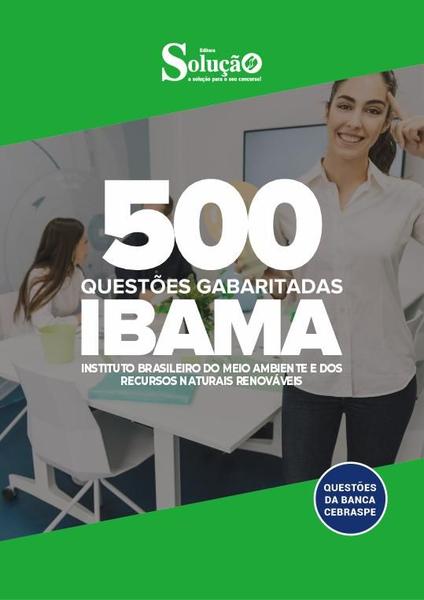 Imagem de Caderno de Questões IBAMA - 500 Questões Gabaritadas