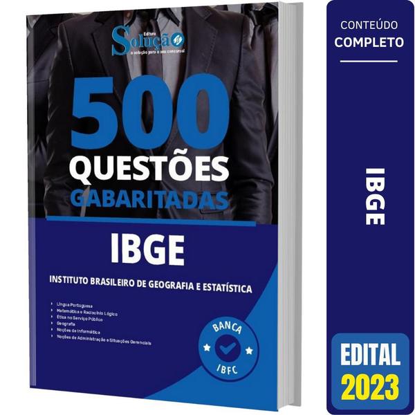 Imagem de Caderno De Questões Ibge - Questões Gabaritadas