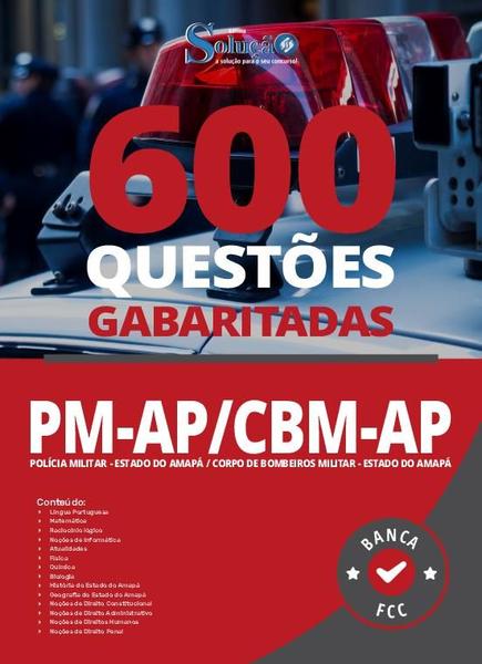 Imagem de Caderno de Questões PM-AP e CBM-AP - 600 questões Gabaritadas