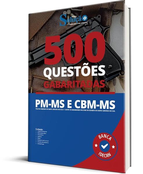 Imagem de Caderno de Questões PM-MS e CBM-MS - Soldado - 500 Questões Gabaritadas