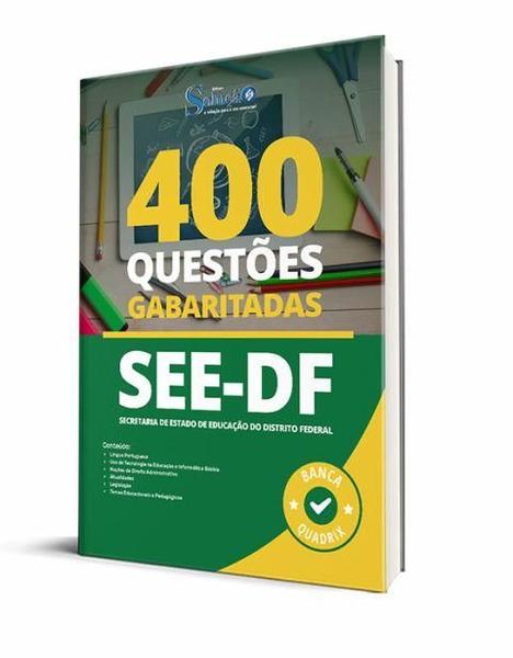 Imagem de Caderno de Questões SEDF - Praticando - 400 Questões Gabaritadas