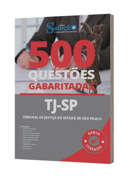 Imagem de Caderno De Questões Tj Sp - Questões Gabaritadas