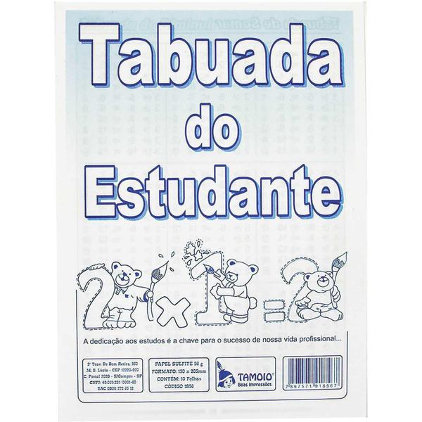 Imagem de Caderno de Tabuada Tabuada do Estudante 10 Folhas - Planeta Criança