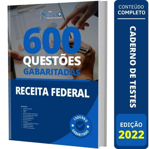 Imagem de Caderno De Testes Receita Federal - Questões Gabaritadas