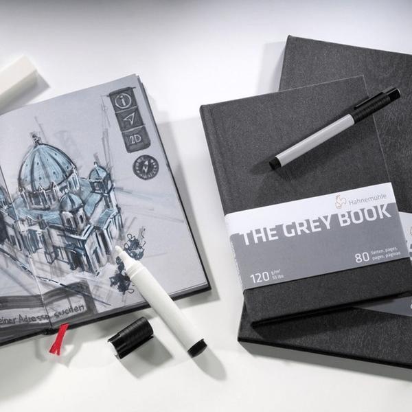 Imagem de Caderno Desenho Hahnemuhle The Grey Book 120g A4 80 Páginas