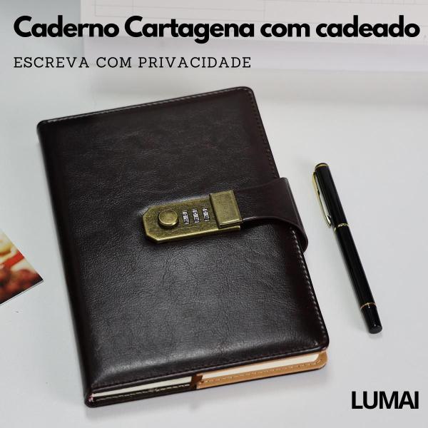 Imagem de Caderno Diário com Cadeado Segredo Lock Fechadura Privacidade Livro Privacidade Privado Pessoal Tranca Lembranças Pensamentos Estrategias