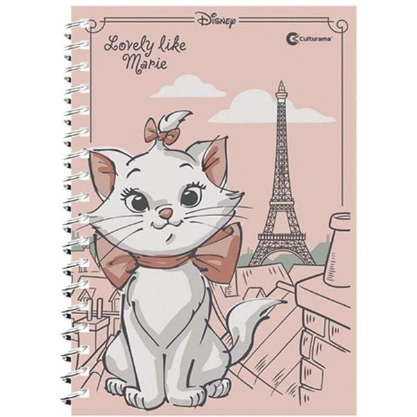 Imagem de Caderno Disney Marie Capa Dura 80 fls 1 matéria