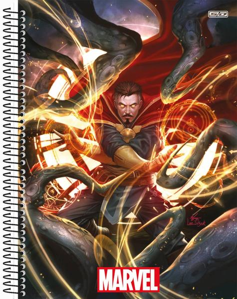 Imagem de Caderno Escolar 1 Matéria Espiral Doutor Estranho Marvel Now