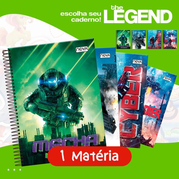 Imagem de Caderno Escolar Espiral 1 Matéria The Legend Capa Dura Universitário